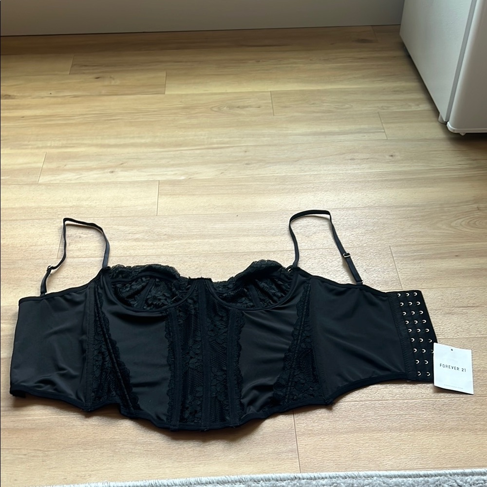 Forever 21 Elegant Black Lace Bra
